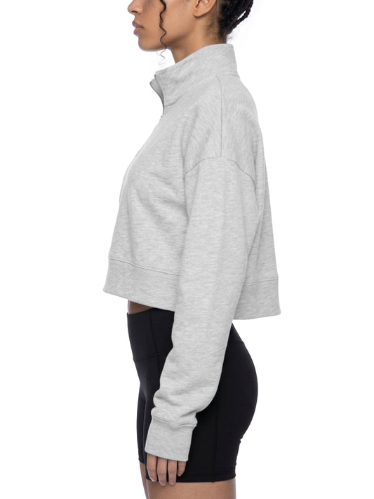 Women's Crop Quarter-Zip Sweatshirt