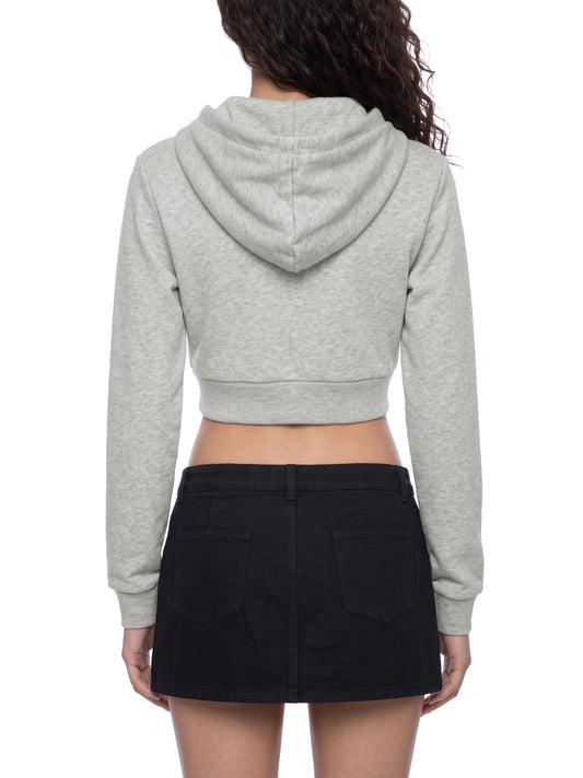 Women's Cropped Full Zip Hoodie