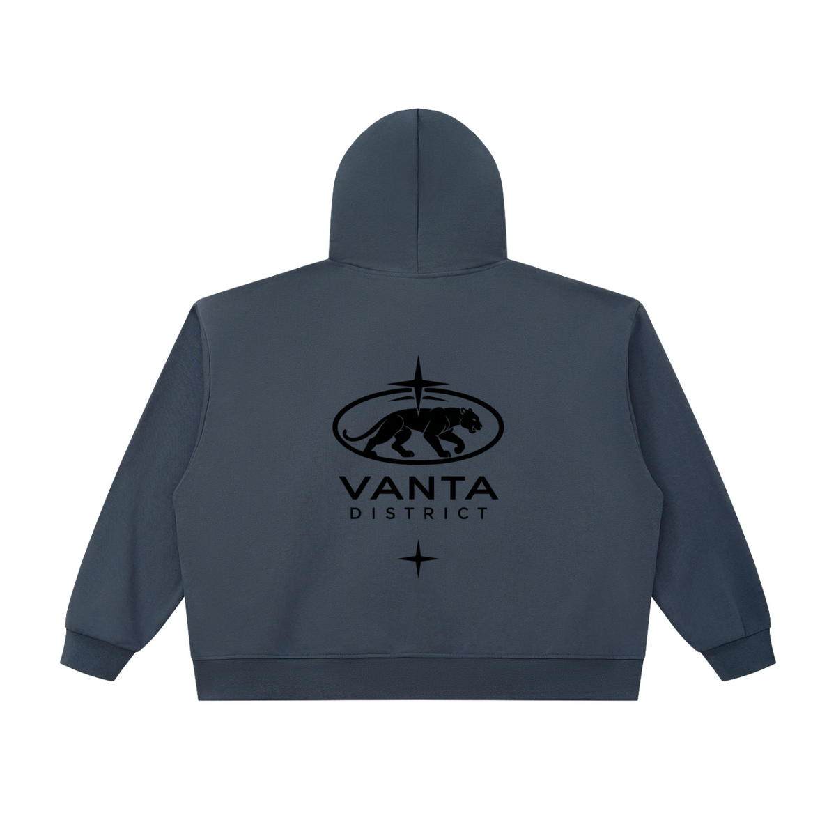 Unisex Oversized Chunky-Zip Boxy Hoodie