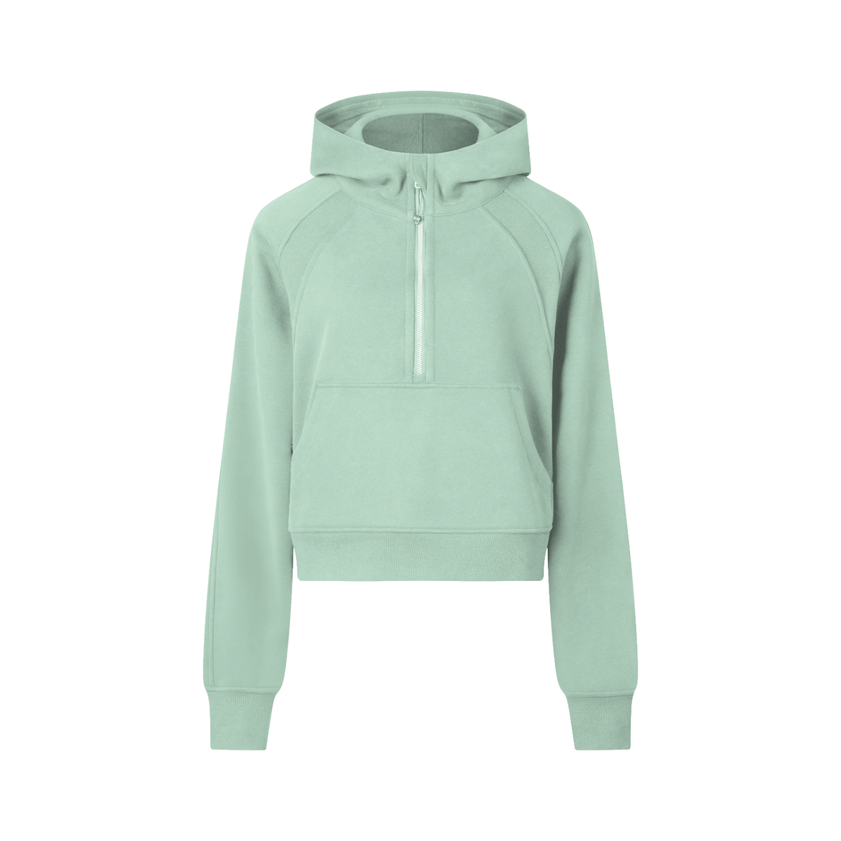 Womens's Cropped Half-Zip Hoodie