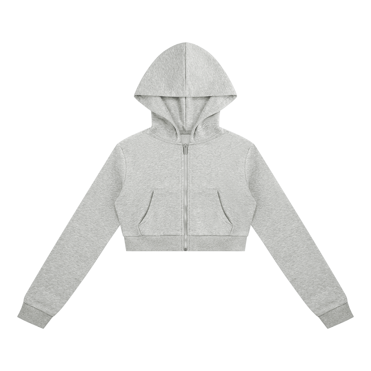 Women's Cropped Full Zip Hoodie