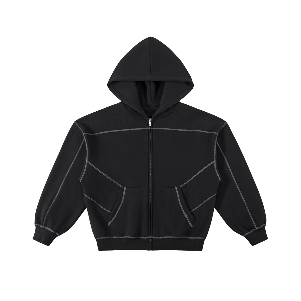 unisex Contrast-Stitched Boxy suite