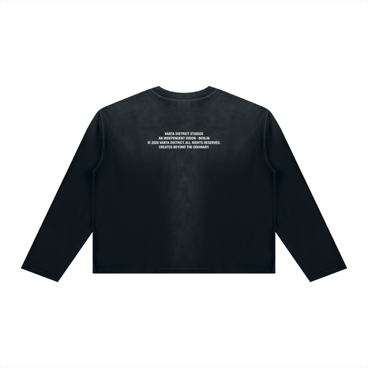 Unisex Sunfade Boxy Long Sleeve T-Shirt