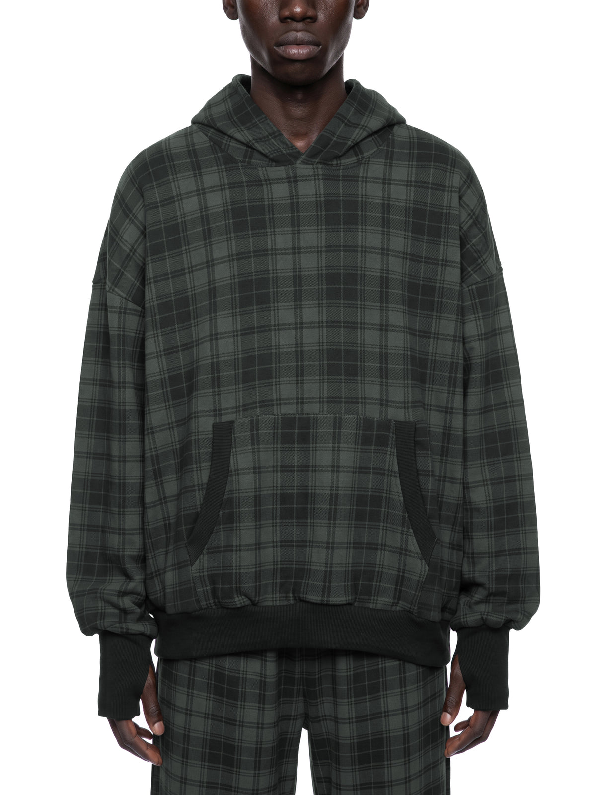 Unisex Plaid Straight Leg Pants