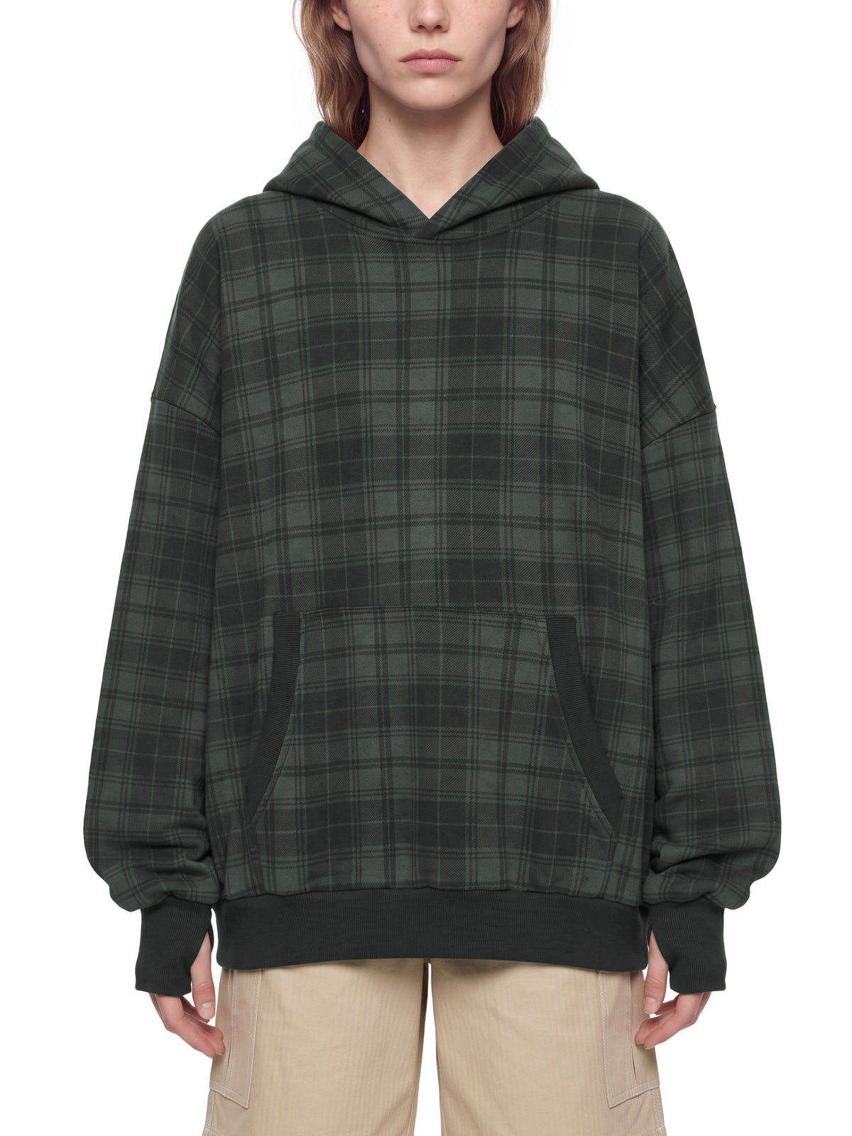 Unisex Plaid Straight Leg Pants