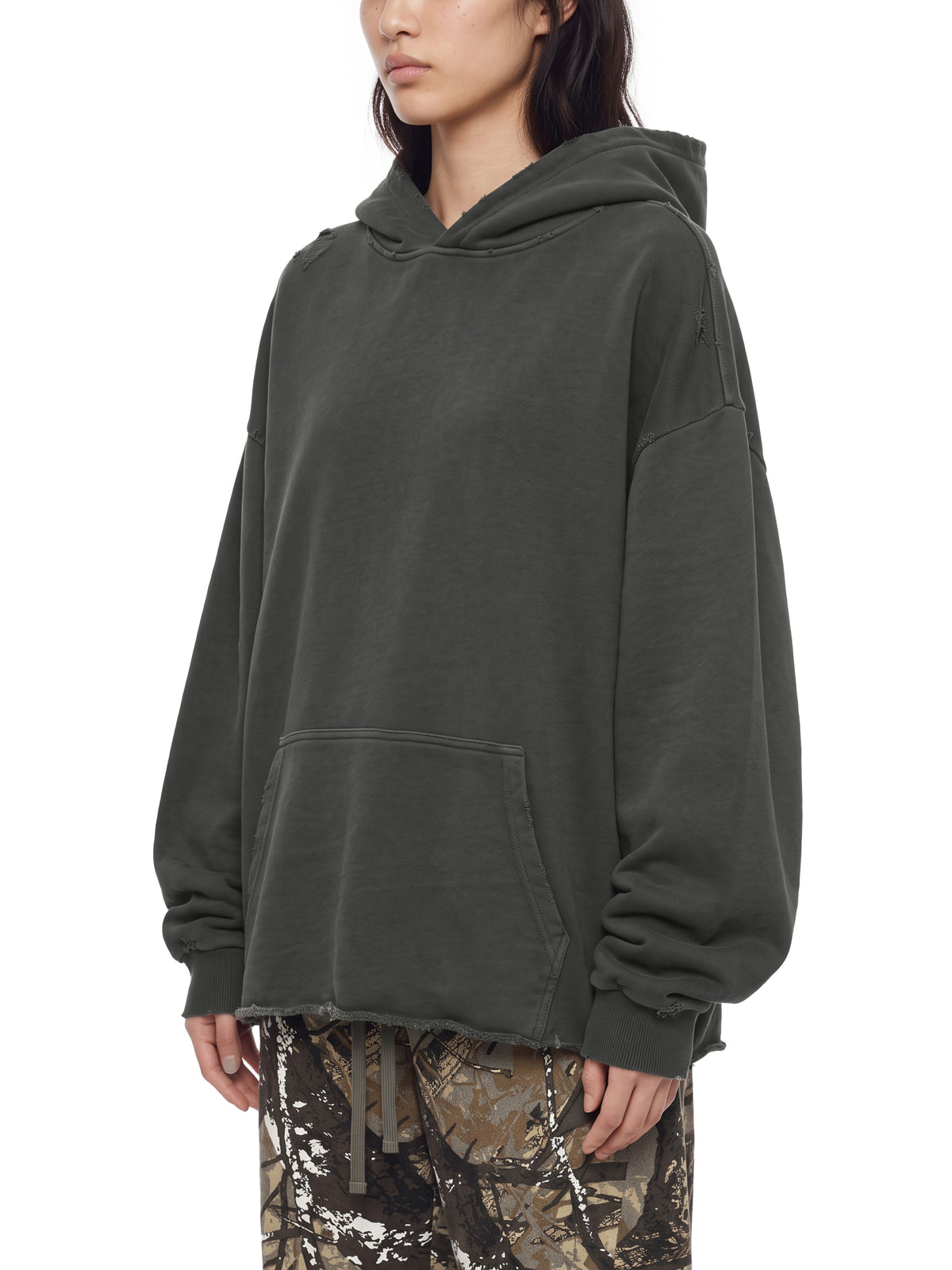 Unisex Vintage Wash Raw Edge Sweatpants