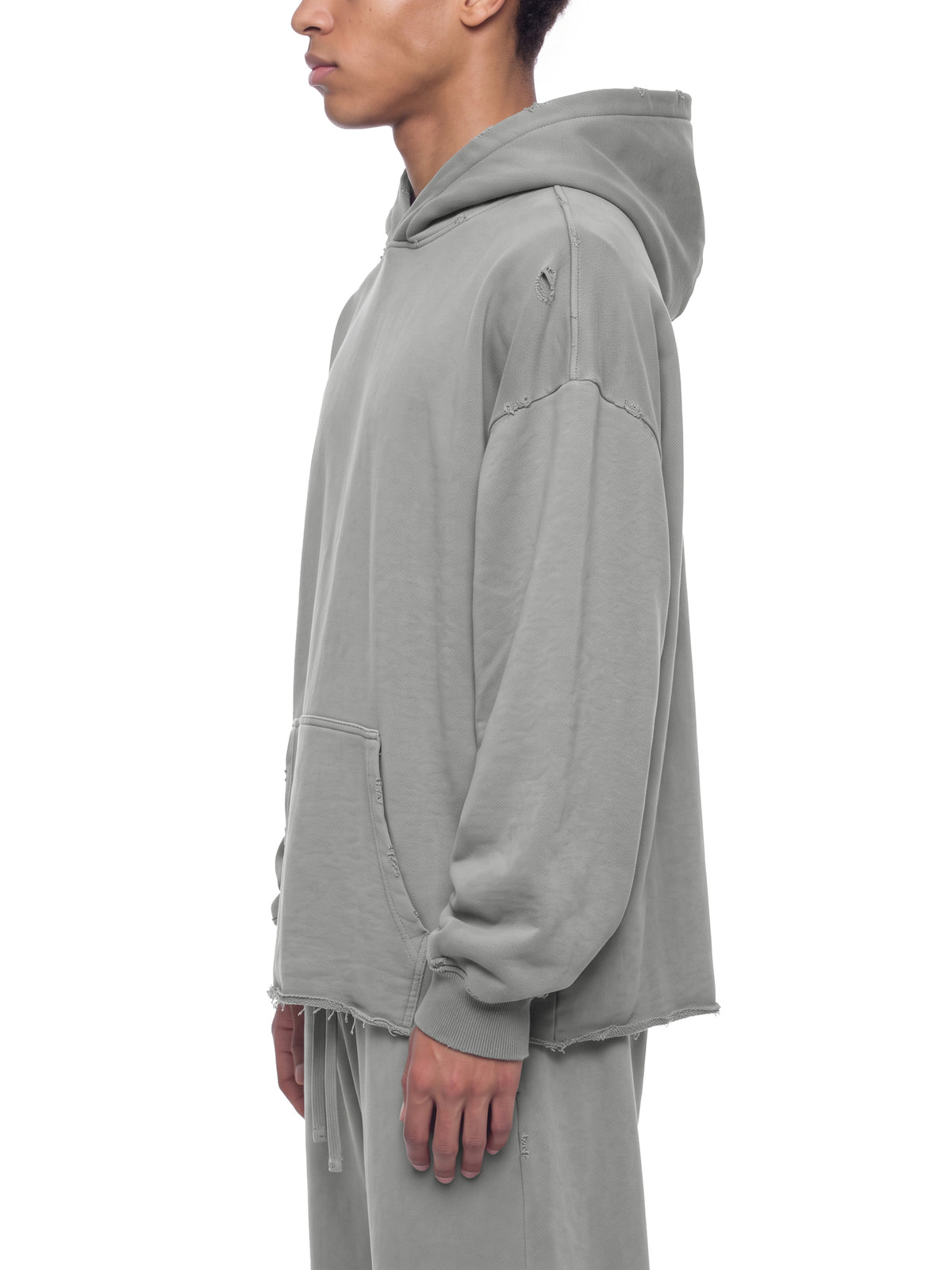 Unisex Vintage Wash Raw Edge Sweatpants