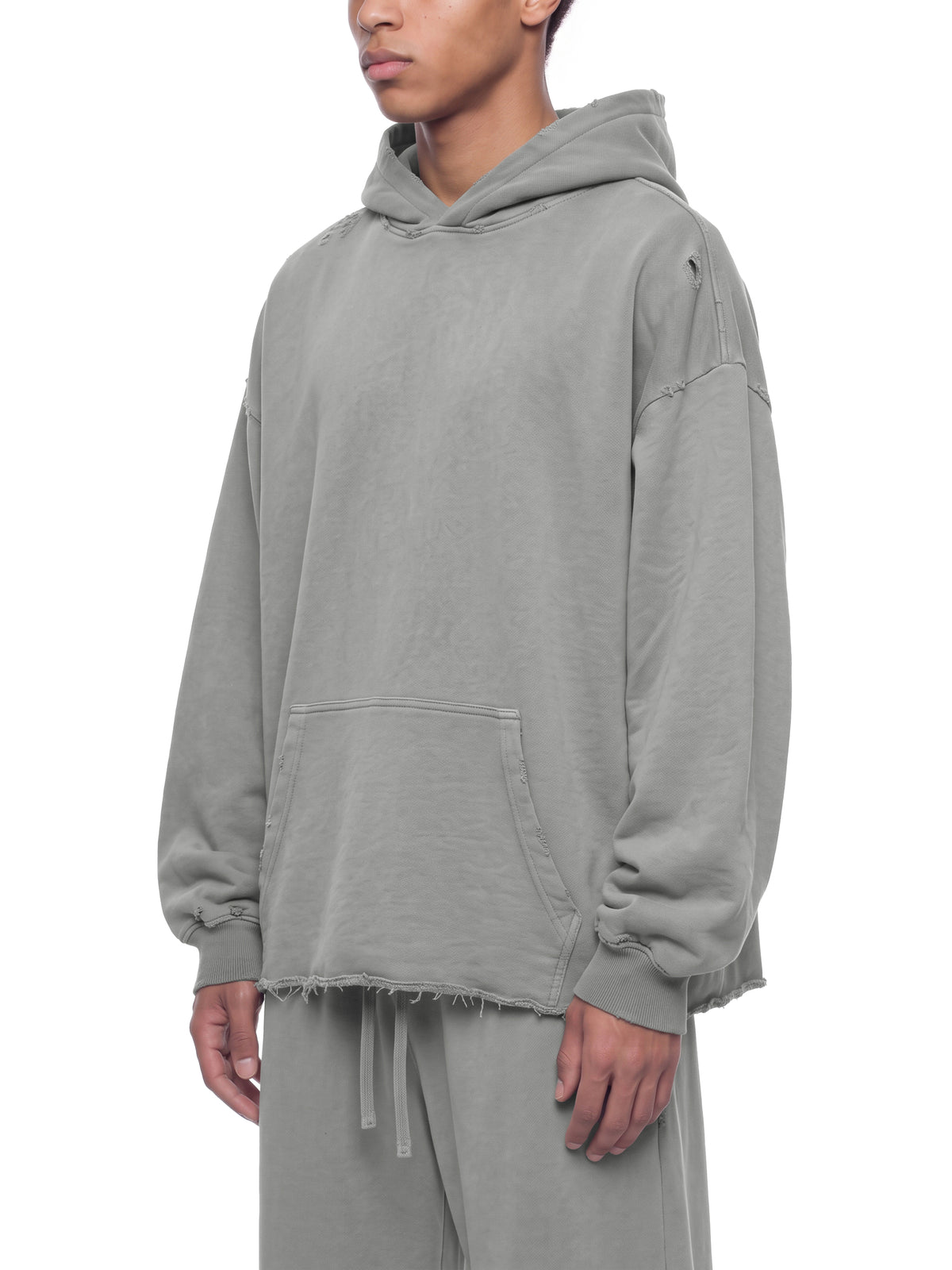 Unisex Vintage Wash Raw Edge Sweatpants