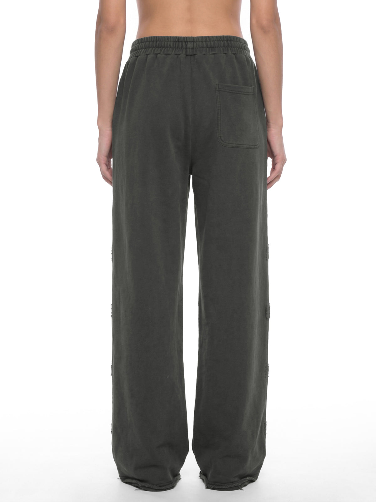 Unisex Vintage Wash Raw Edge Sweatpants